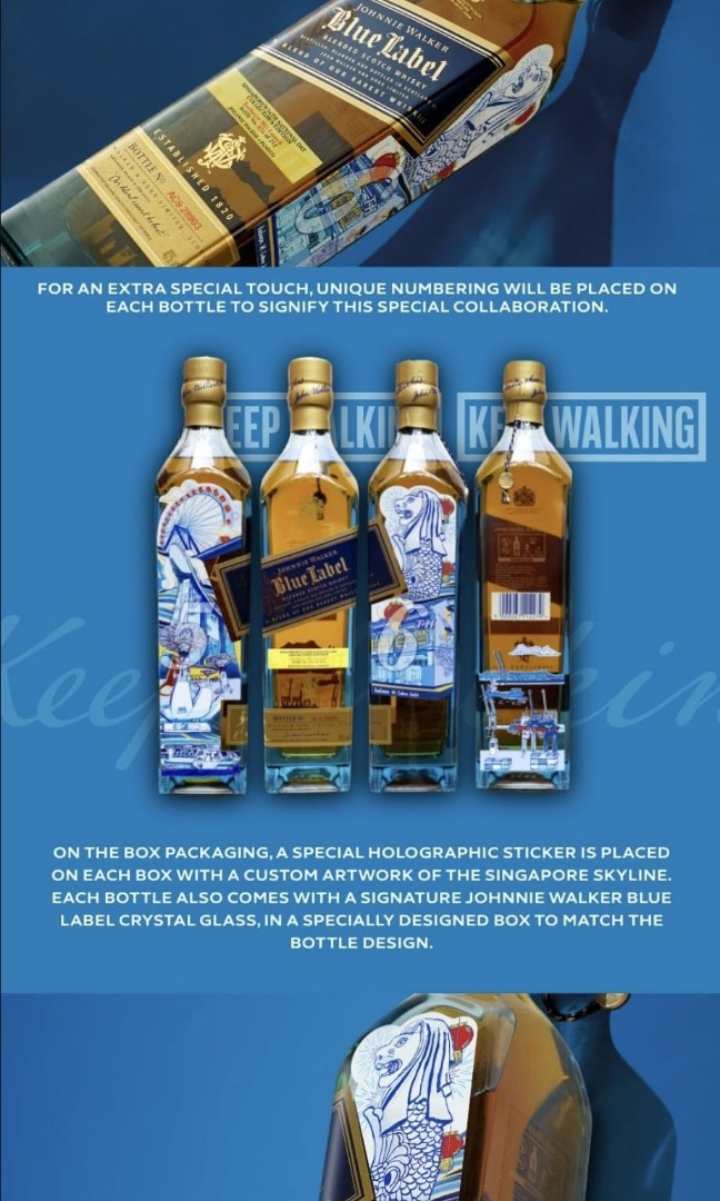 Johnnie Walker Blue Label Sg56 Special Edition, Food & Drinks ...