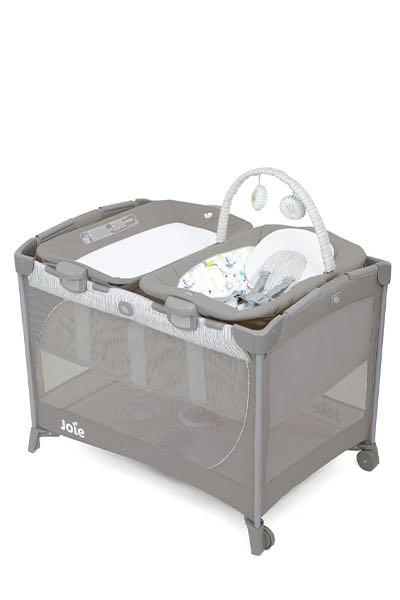 Joie excursion change and bounce travel sale cot in the rain