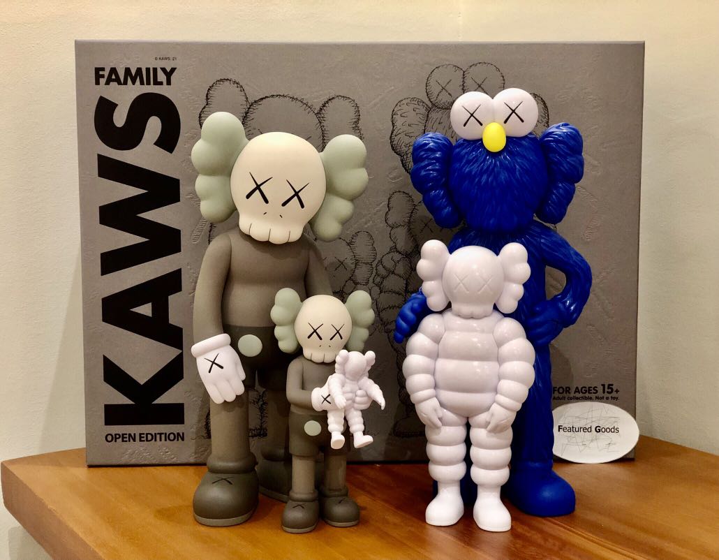 KAWS Family Figures Brown/Blue/White, Hobbies & Toys, Toys & Games on