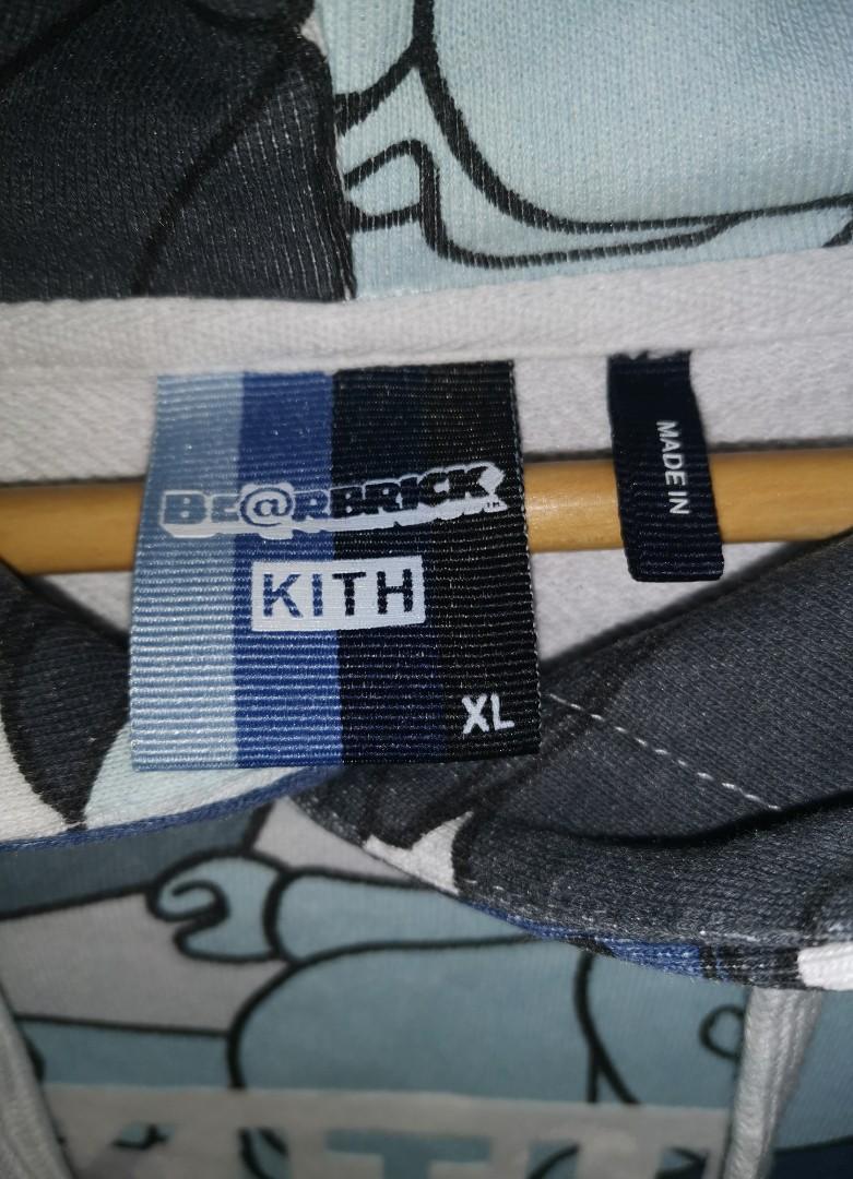 KITH X Bearbrick Pullover Hoodie Men s Fashion Coats Jackets and Outerwear on Carousell