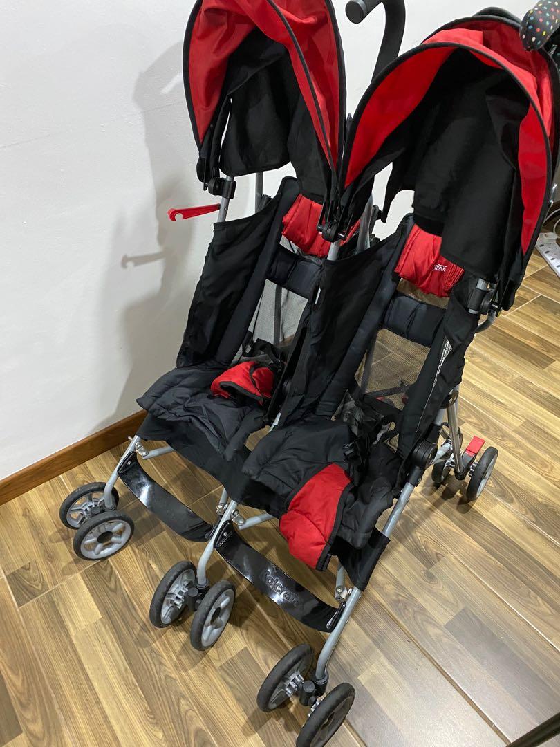 kolcraft double umbrella stroller