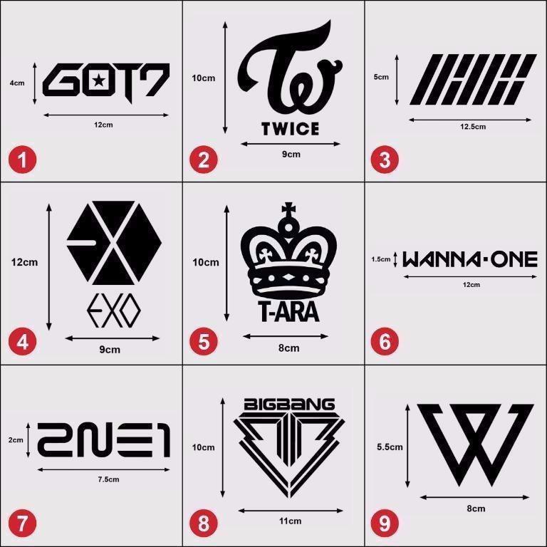 Kpop Boy Band Girl Group Idol Premium Vinyl Decal Bigbang Twice 2ne1 Exo Got7 Wanna One Hobbies Toys Stationery Craft Art Prints On Carousell