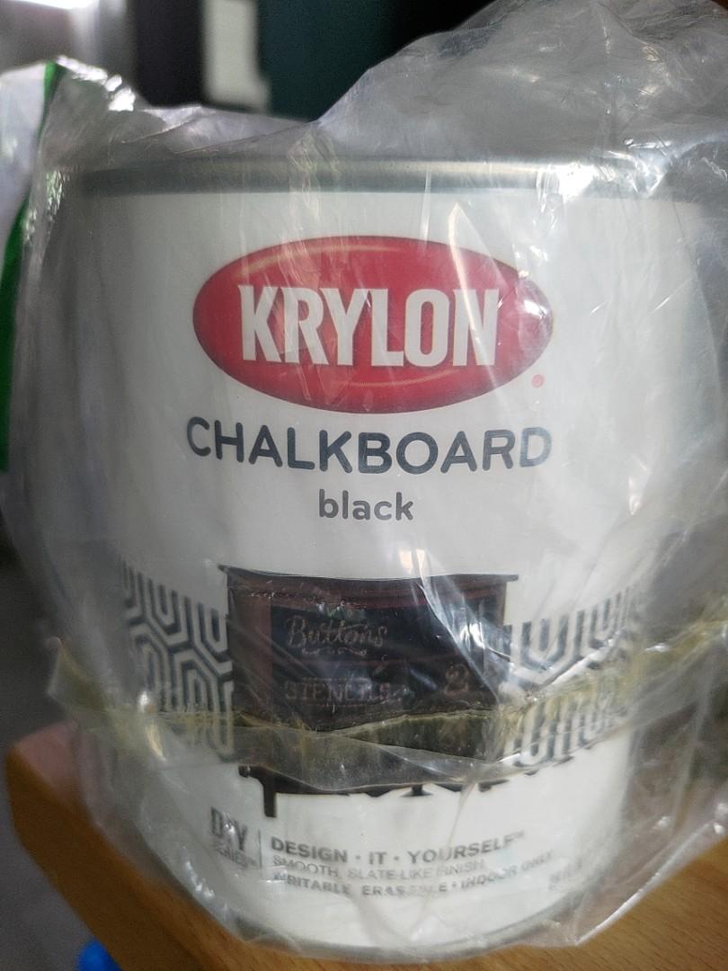 Krylon Black Latex Chalkboard Paint (1Quart) In The Craft