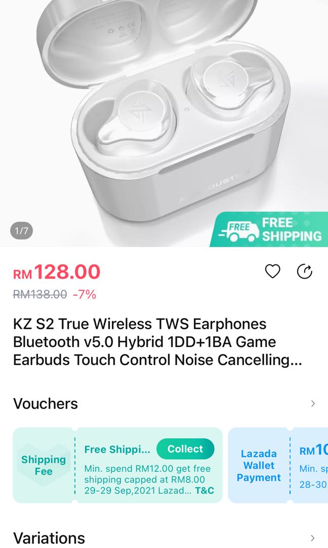 Kz sales s2 earbuds