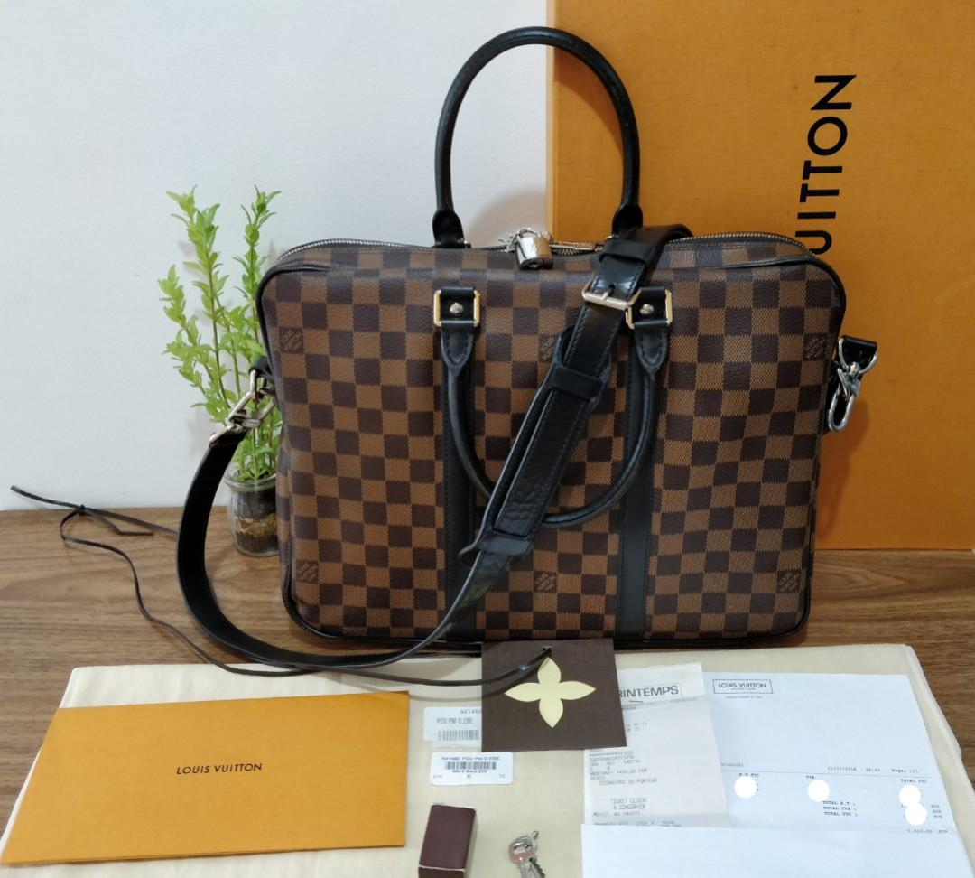 Louis Vuitton LV messenger bag Authentic (Category: Luxury Bags & Wallets) located in Pasig City. Submitted by peach_fashion (Listing ID 1116478324, Image 1). Description: Louis Vuitton PDV PM 2017 model with little signs of use in excellent condition. Complete with official receipt. The smell of the leather on this bag is quite noticable which is typical of the LV batch from 2017 to 2019. For refference: https://youtu.be/DROPthNWlnY?si=9DJG4x5Pp