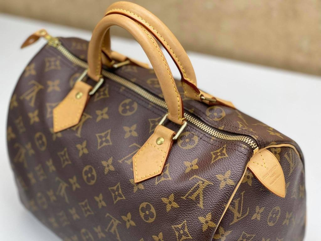 Louis Vuitton Monogram Speedy 30 Hand Bag M41526 LV Auth ep1236 Cloth  ref.1023659 - Joli Closet