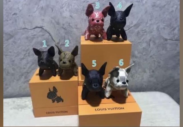 LV dog keychain super cute as gift, Women's Fashion, Watches & Accessories,  Other Accessories on Carousell