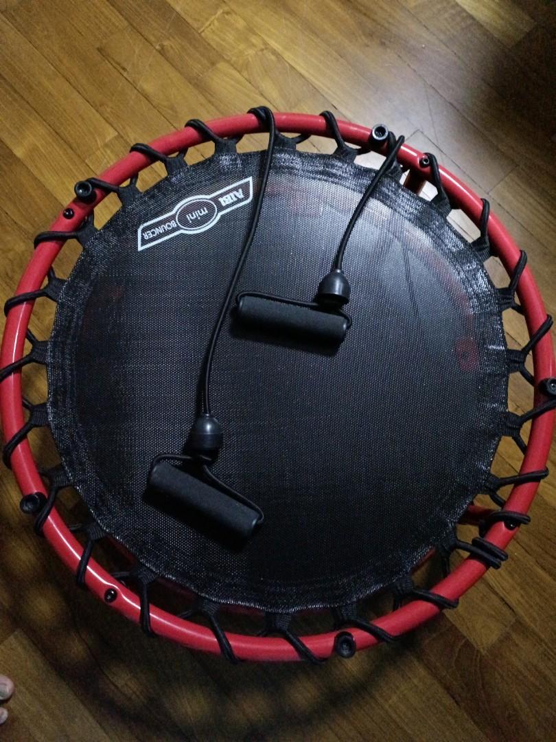 Mini Trampoline with resistance bands Sports Equipment Exercise