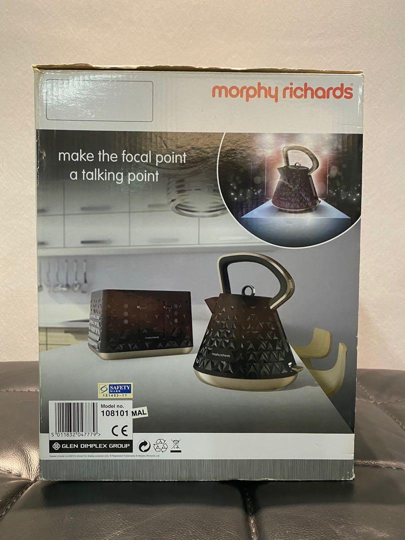 Morphy Richards PRISM 1.5 litre Kettle Black, Furniture & Home Living