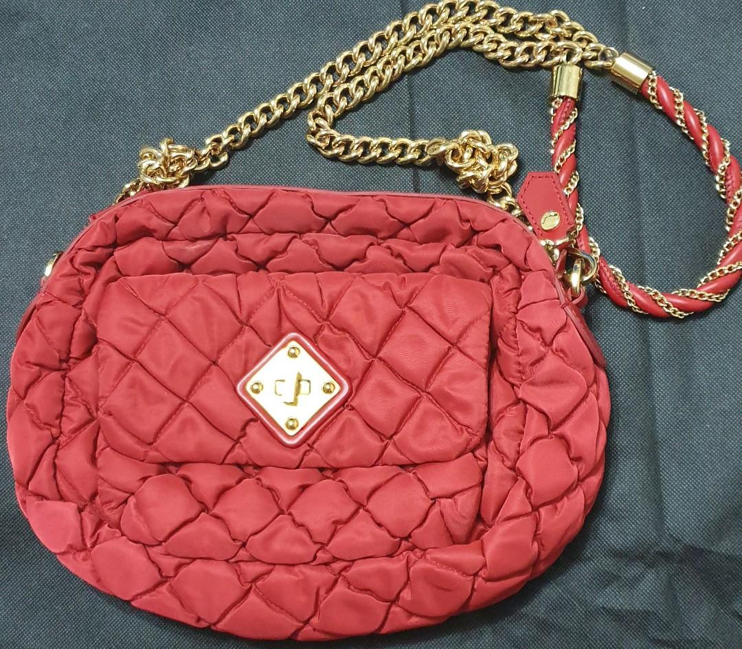 Red discount moschino handbag