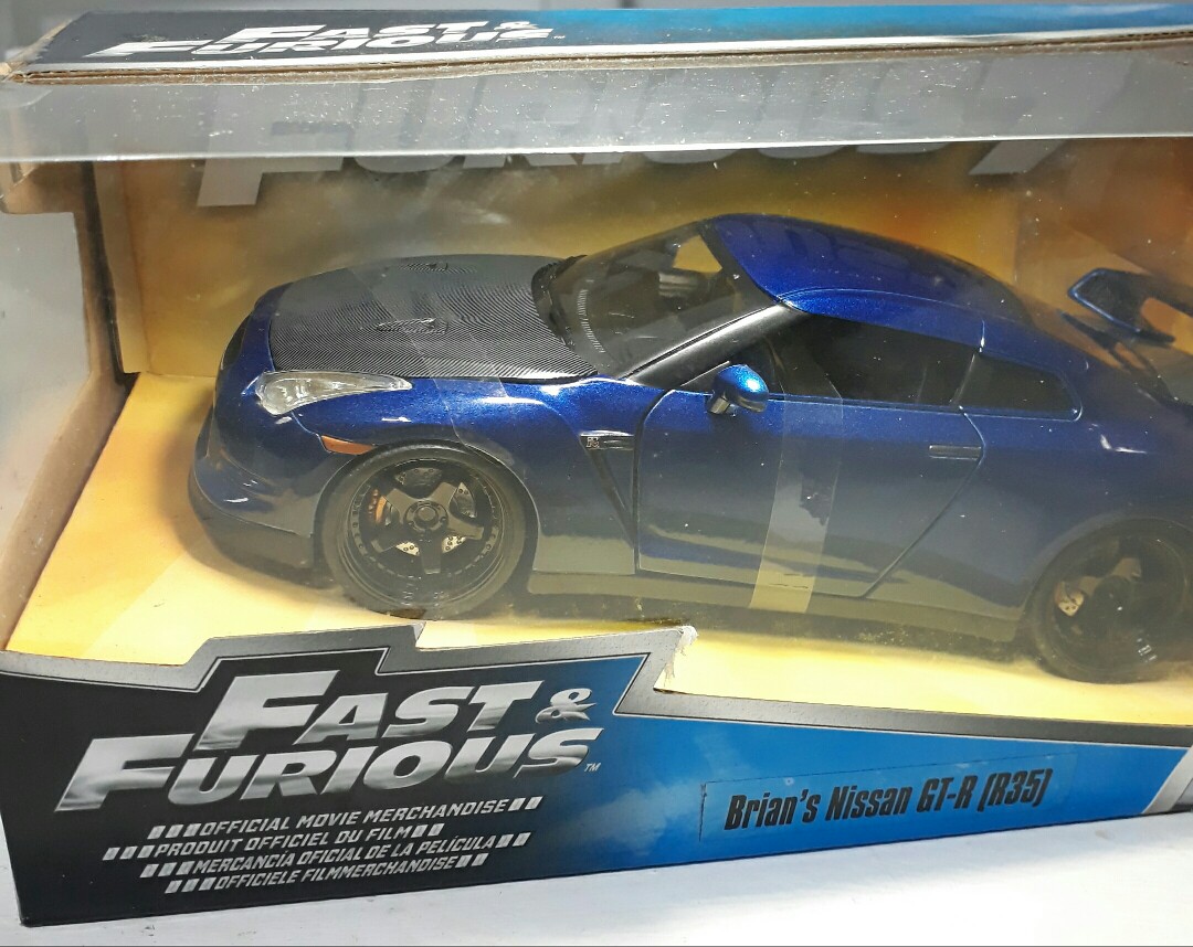 Nissan GTR R35 Die Cast Fast & Furious Toy 1:24 Scale, Hobbies & Toys ...