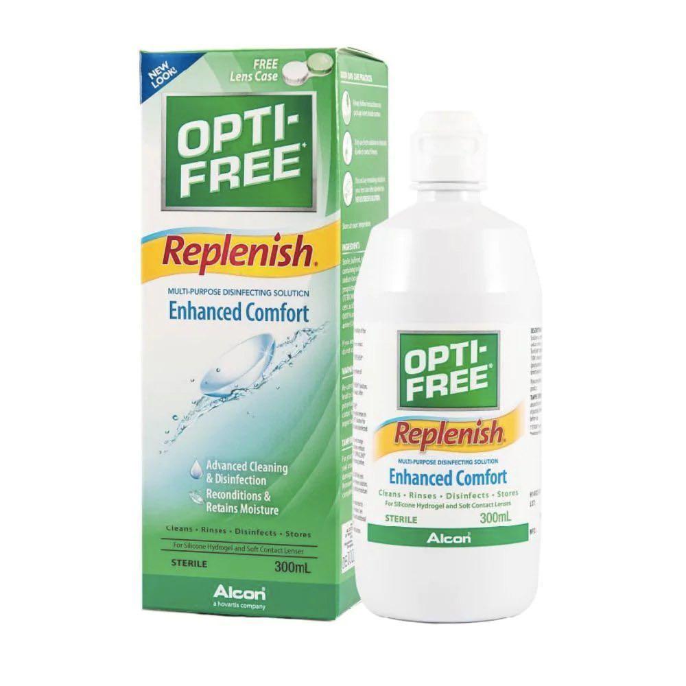 Optifree contact lens solution bottles, Beauty & Personal Care, Vision
