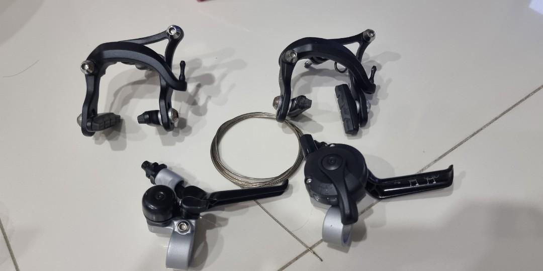 Original Brompton full set front and rear brakes with 2 speeds shifter ...