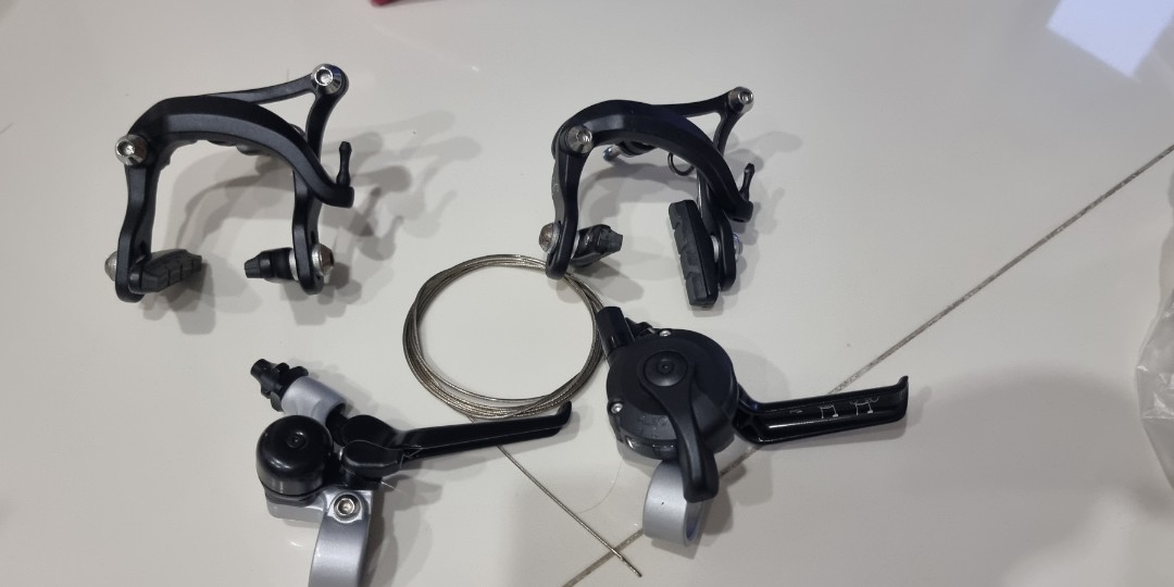 Original Brompton full set front and rear brakes with 2 speeds shifter