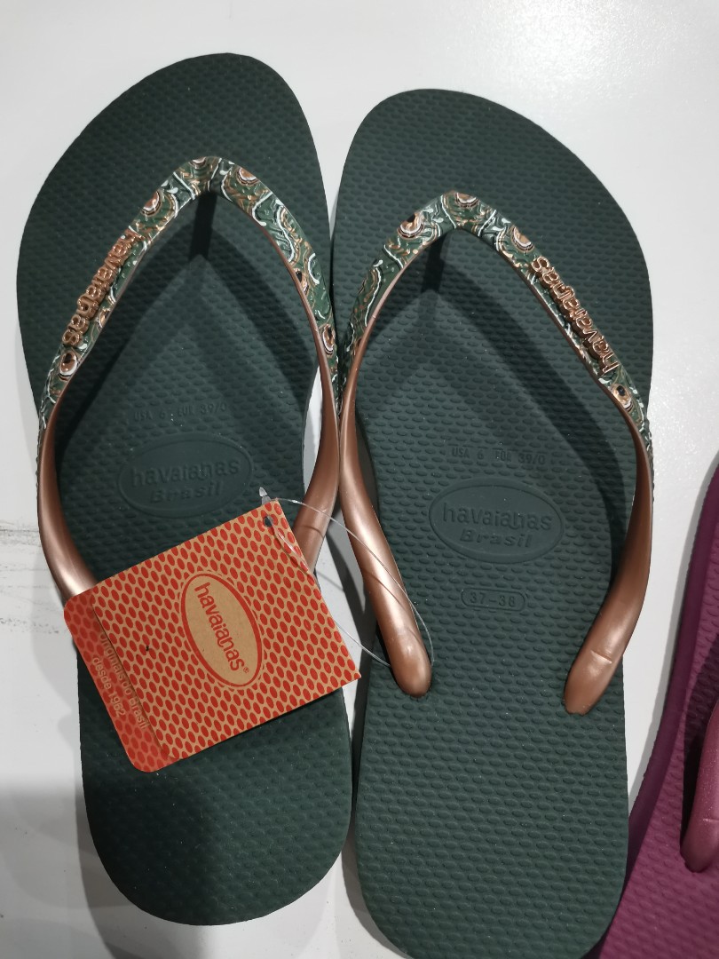 havaianas dark green