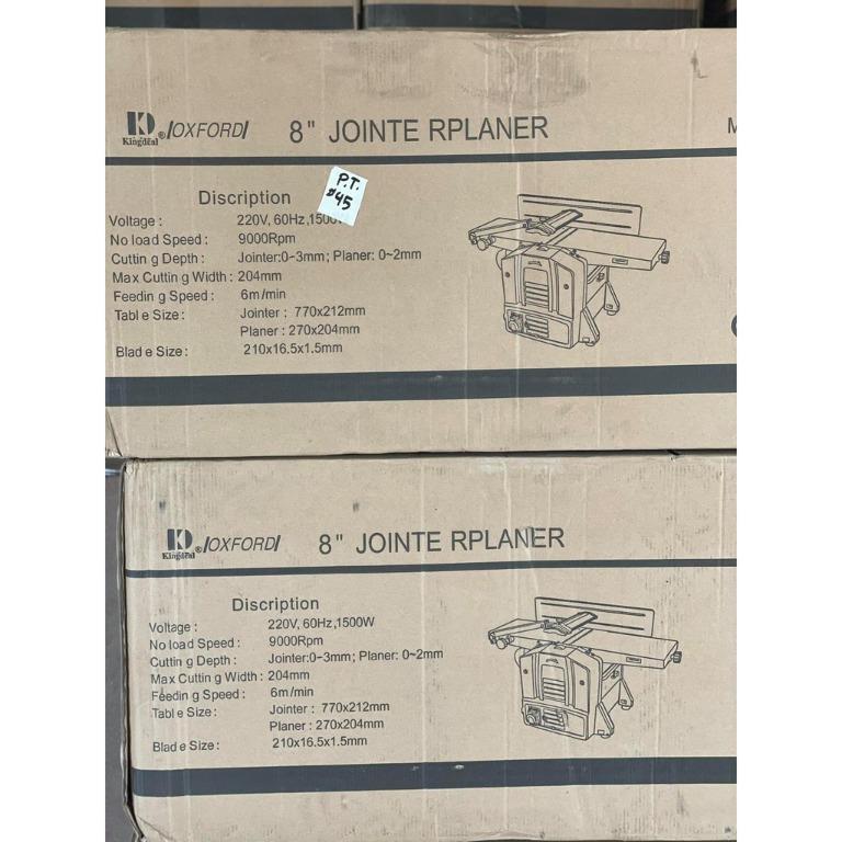 Oxford Planer Wood Jointer 8" 1500 Watts (MB9020), Commercial