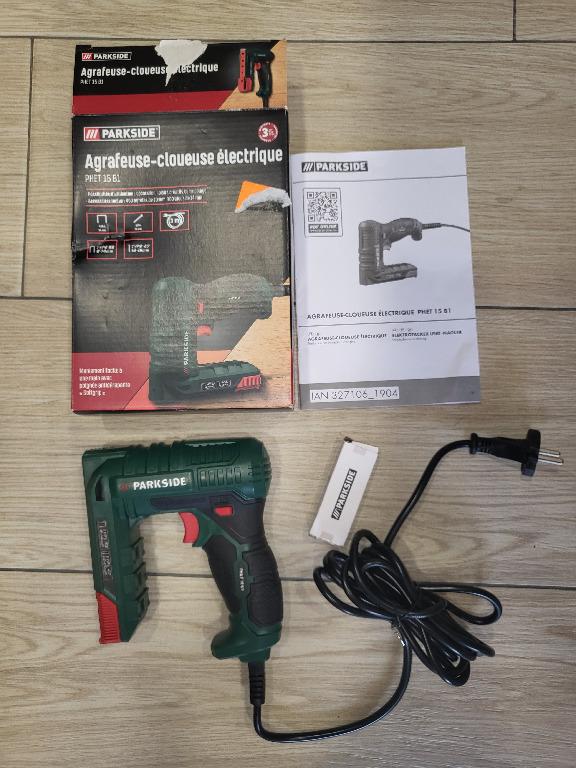 PARKSIDE 2in1 Electric Stapler and Nailer (PHET 15 B1), Furniture