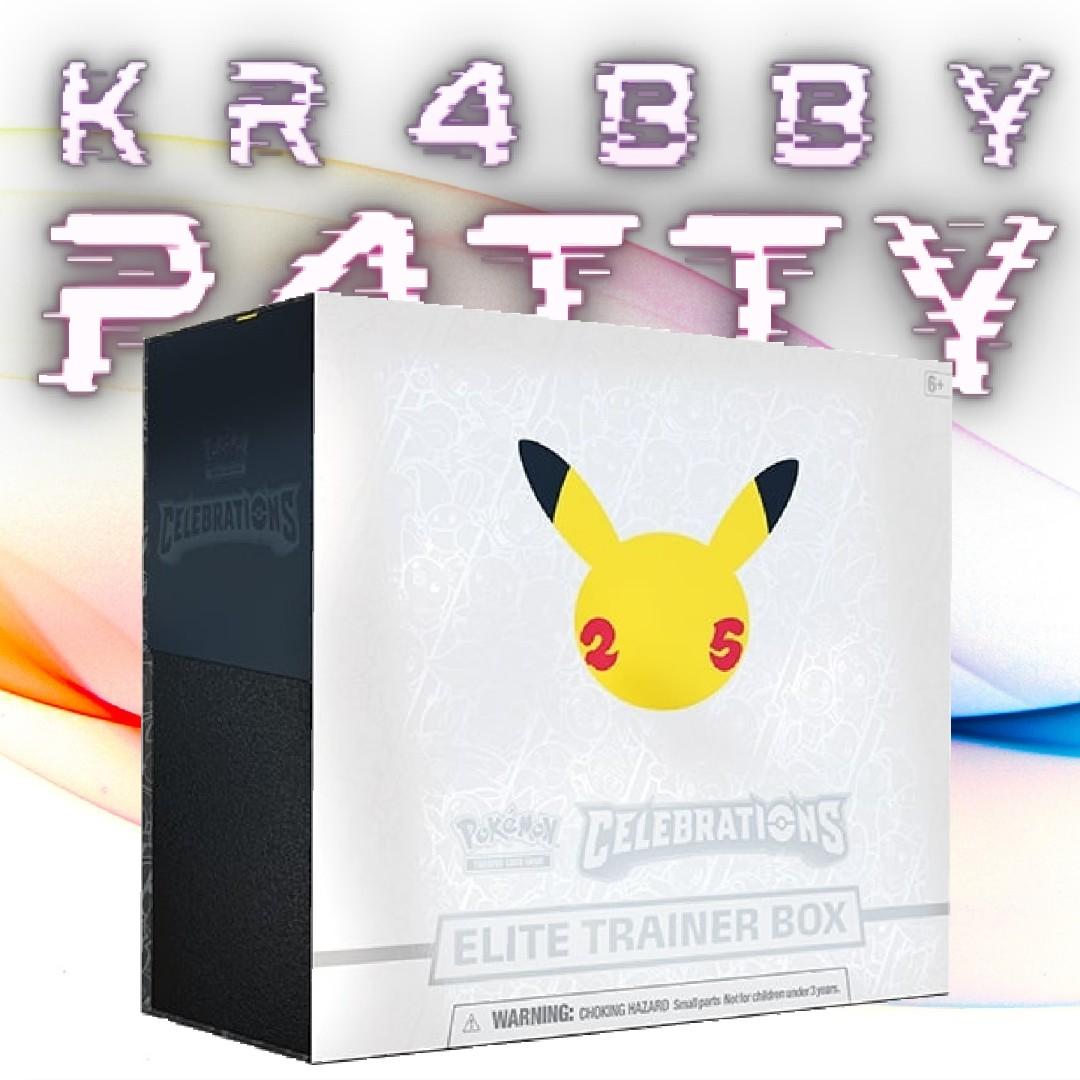 Pokemon TCG 25th Anniversary Celebrations ETB Elite Trainer Box, Hobbies &  Toys, Toys & Games on Carousell