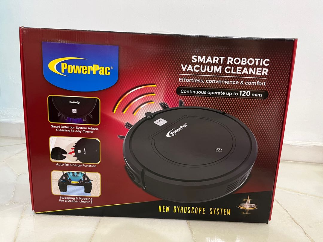 PowerPac Robot Vacuum Cleaner, TV & Home Appliances, Vacuum Cleaner
