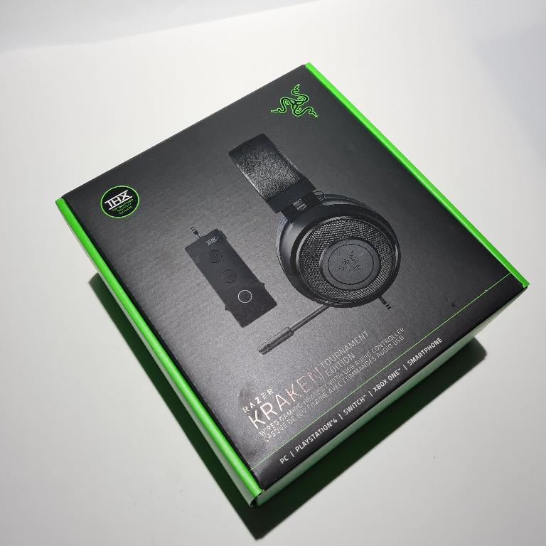  Razer Kraken Tournament Edition THX 7.1 Surround Sound Gaming  Headset: Retractable Noise Cancelling Mic - USB DAC - for PC, PS4, PS5  Nintendo Switch, Xbox One, Xbox Series X, & S