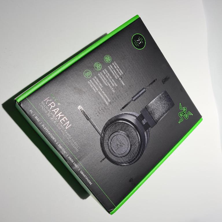  Razer Kraken Tournament Edition THX 7.1 Surround Sound Gaming  Headset: Retractable Noise Cancelling Mic - USB DAC - for PC, PS4, PS5  Nintendo Switch, Xbox One, Xbox Series X, & S