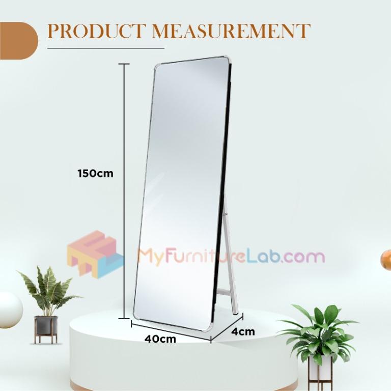 [READY STOCK] Standing Long Mirror Stand, Furniture & Home Living