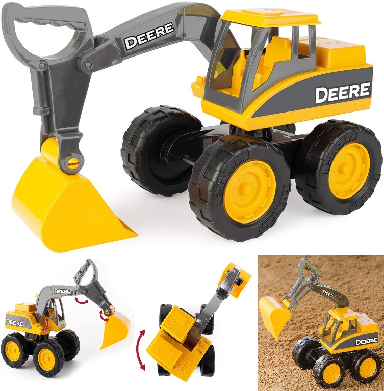 READY STOCK TOMY John Deere Big Scoop 15 Inch Construction Toy Excavator Vehicle w Tilting Dump Bed and Rolling Wheels Hobbies Toys Toys Games on Carousell