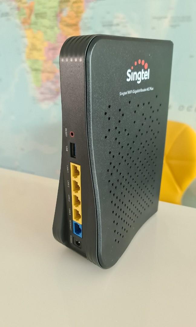 Singtel Wifi Gigabit Router + Optical Network Router, Computers & Tech ...