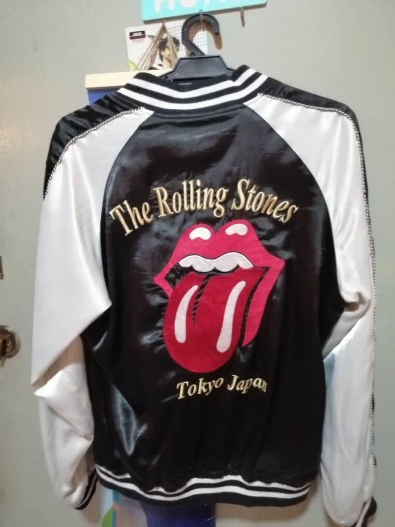 Sukajan Rolling stones reverseble, Men's Fashion, Coats, Jackets