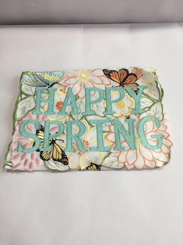 Table Runner Embroidery design from US (Category: Carpets, Mats & Flooring) located in Pasay City. Submitted by redgiftshop (Listing ID 1116535985, Image 1). Description: spring collection table Runner size: 36im (91.4 cm ) imported from US directly bought in US product code: B- Flora.