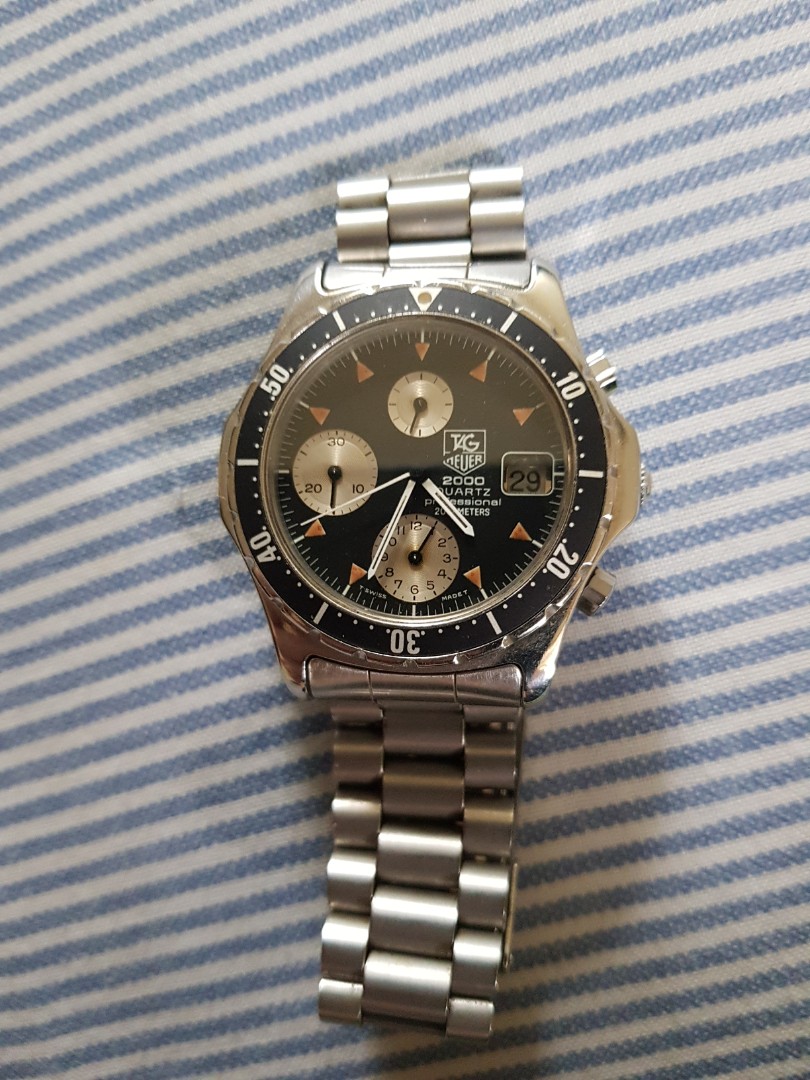 Tag Heuer Quartz Chronograph Model No 273.006 series 2000 Men s