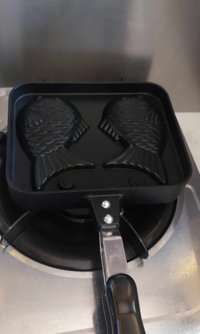 Taiyaki Doble Fish Mold Pan Stove Cooker, Furniture & Home Living