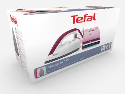 Tefal easygliss 30 flat dry iron white maroon