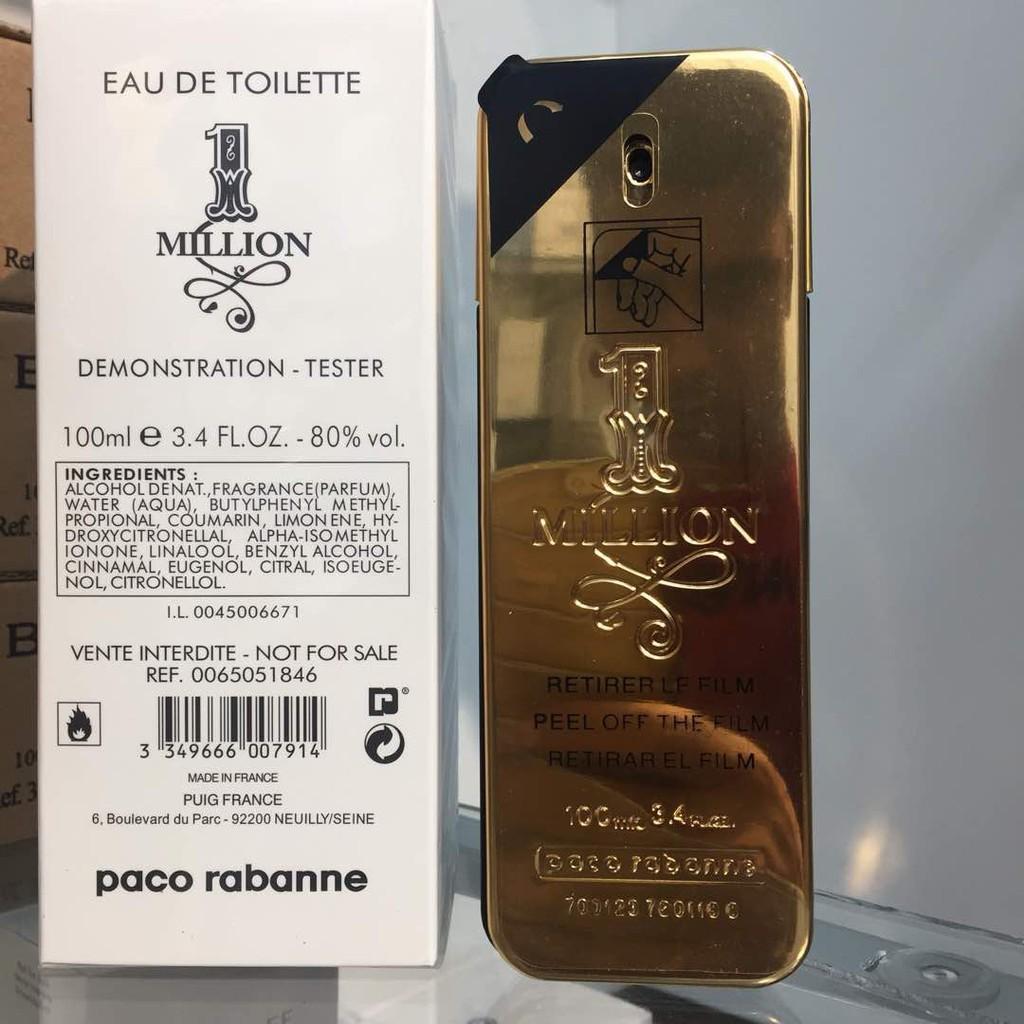 Paco rabanne tester online one million