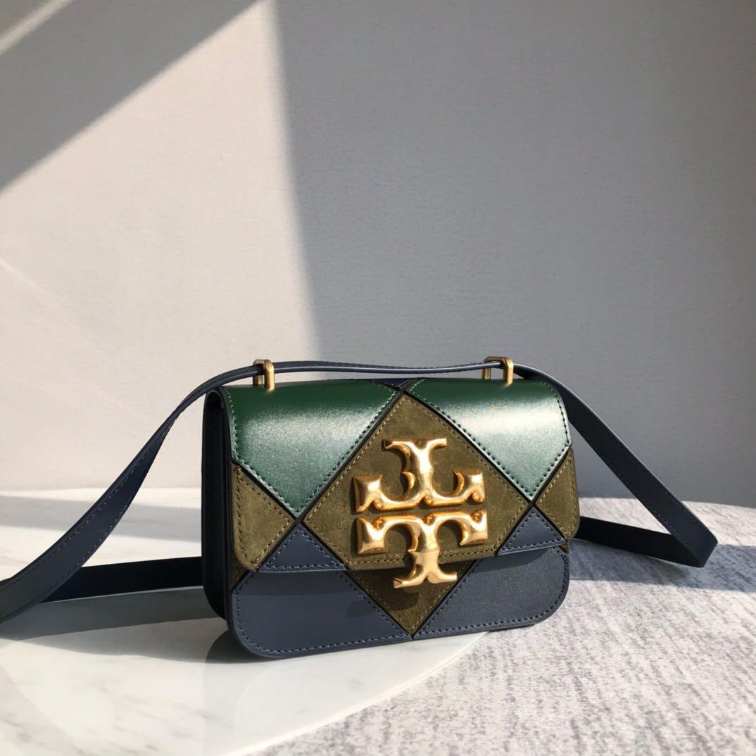 Tory Burch Kira chevron Pebble leather flap bag Green, Women's Fashion,  Bags & Wallets, Purses & Pouches on Carousell