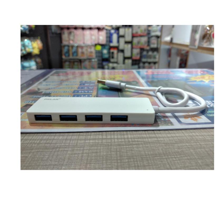 (USB 3.0) Polar 4 Port USB Hub 25cm 超高速 超薄型 4位接口 USB分線器 USB分插器 USB集線器 ...
