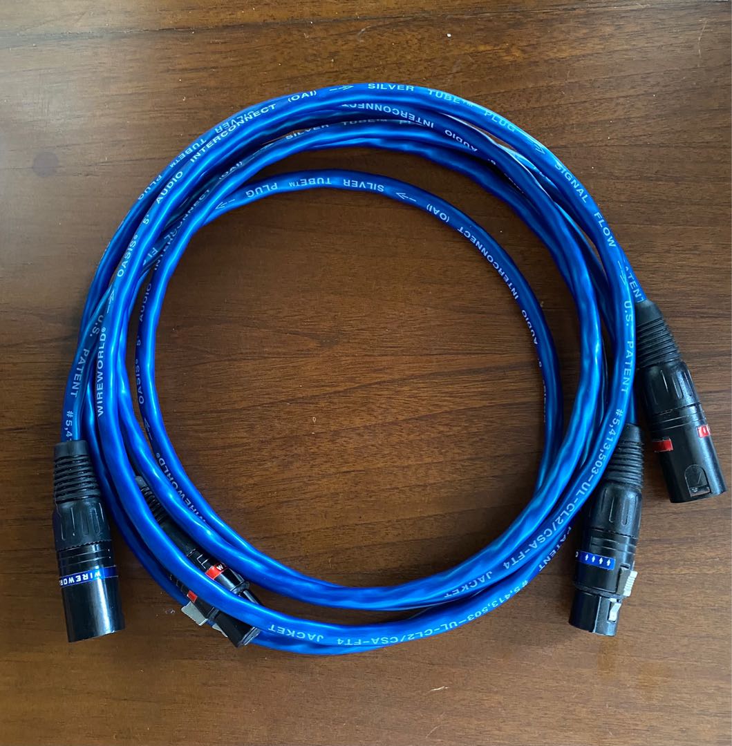 WIREWORLD Oasis 8 Audio Interconnect Cable Pair - RCA to RCA - 6