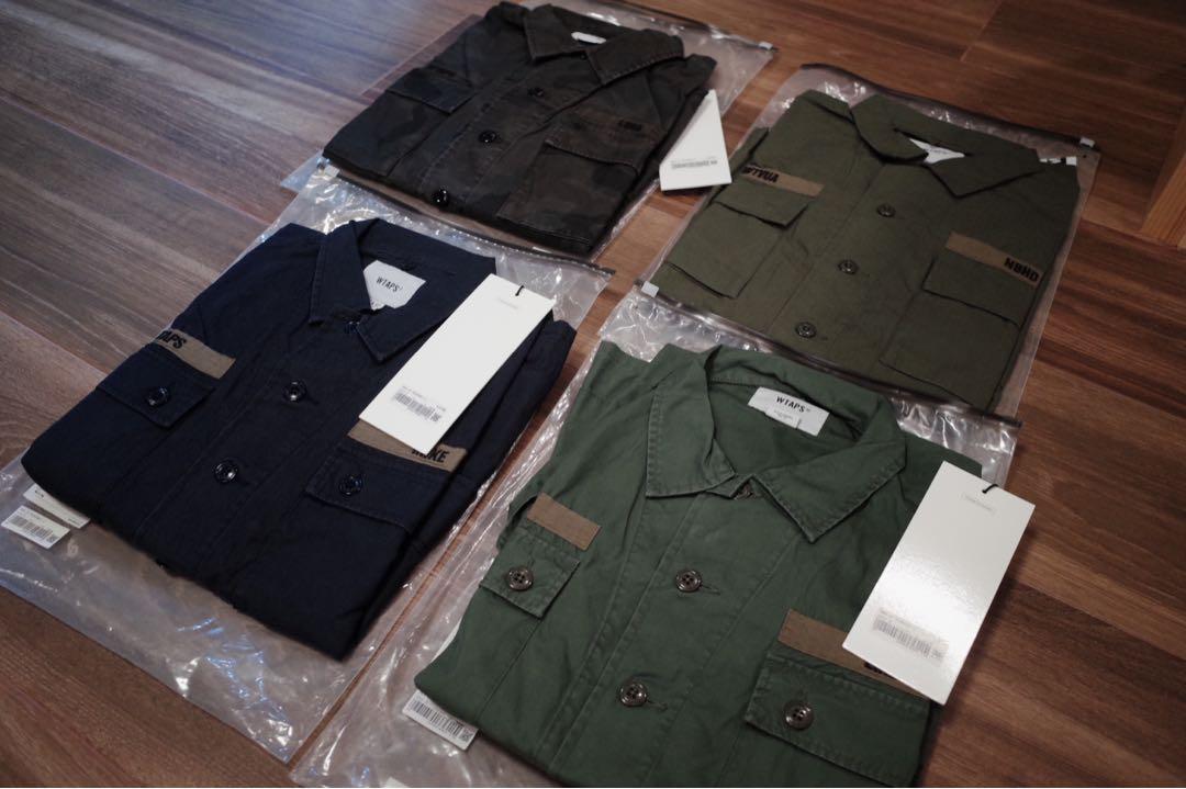 全新WTAPS JUNGLE SHIRT 四袋 NEIGHBOURHOOD （分類：外套及戶外衣服）位於 Hong Kong。 由 misterorder 提交（商品編號 1116637257，圖片 1）。簡介： 1. WTAPS 19 SS OD SIZE 3 $4500 2. WTAPS 19 SS NAVY SIZE 2 (SOLD) 3. WTAPS 19AW WOODLAND SIZE 3 $（SOLD) 4. WTAPS X NEIGHBORHOOD OD SIZE 3 $6500 全部購自wtaps hk 全新連packing。