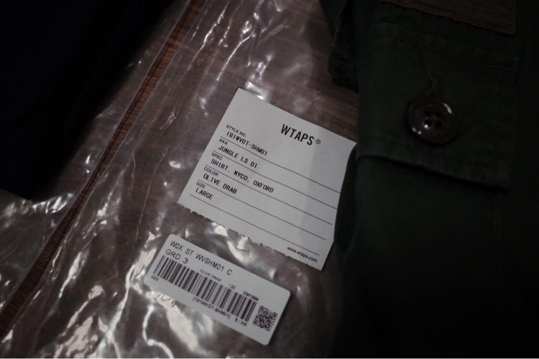 全新WTAPS JUNGLE SHIRT 四袋 NEIGHBOURHOOD （分類：外套及戶外衣服）位於 Hong Kong。 由 misterorder 提交（商品編號 1116637257，圖片 3）。簡介： 1. WTAPS 19 SS OD SIZE 3 $4500 2. WTAPS 19 SS NAVY SIZE 2 (SOLD) 3. WTAPS 19AW WOODLAND SIZE 3 $（SOLD) 4. WTAPS X NEIGHBORHOOD OD SIZE 3 $6500 全部購自wtaps hk 全新連packing。