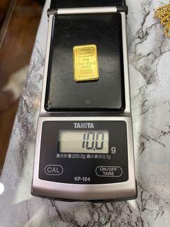 999.9 Gold bar
