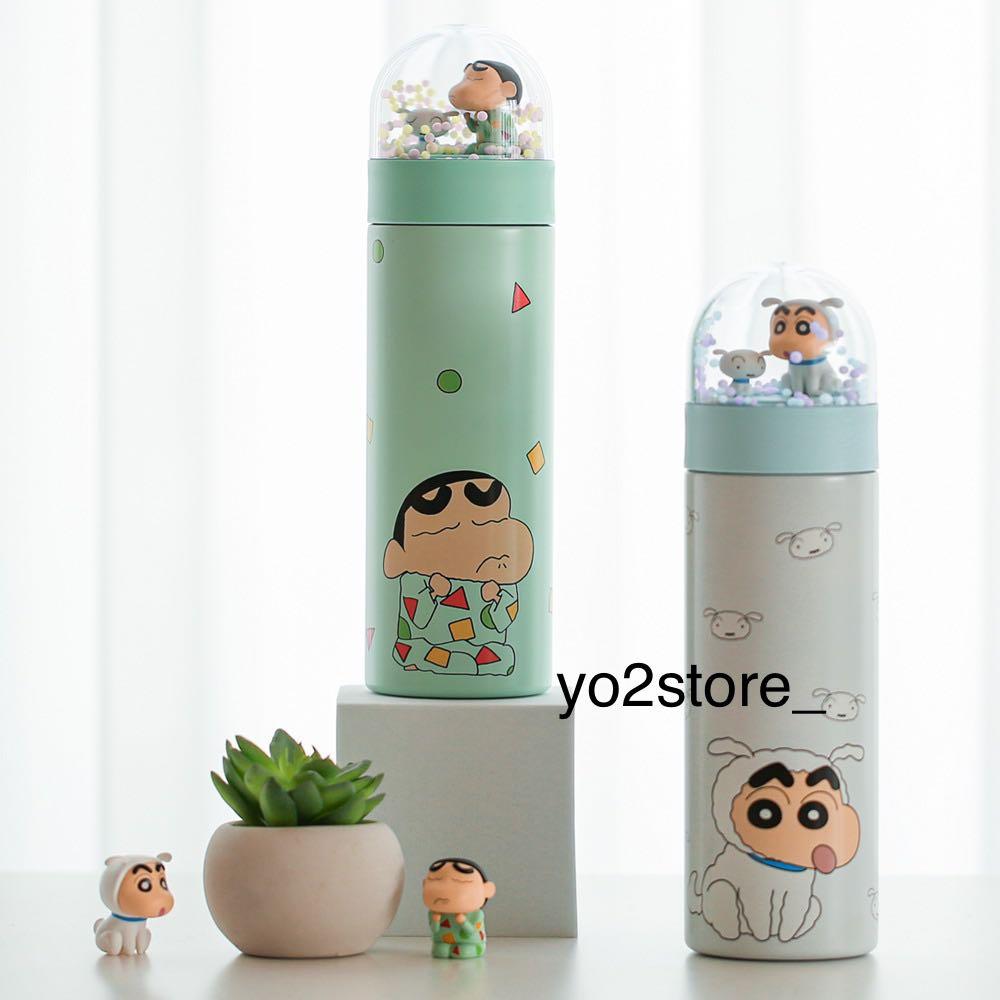 韓國 蠟筆小新保溫杯 傢俬 家居 廚具和餐具 廚水杯 水壺 Carousell