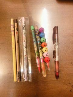 木頭鉛筆、彩虹筆、自動鉛筆