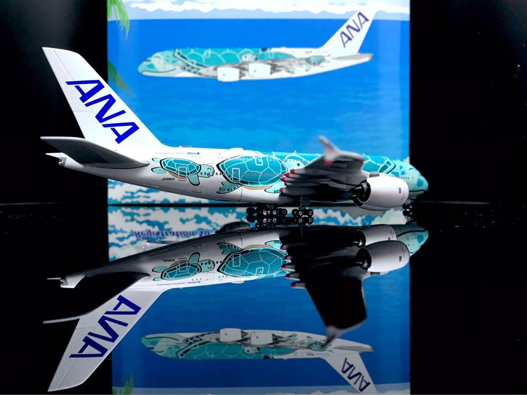 全新Phoenix 1:400 ANA A380 Flying Honu 全日空綠海龜, 飛機模型 