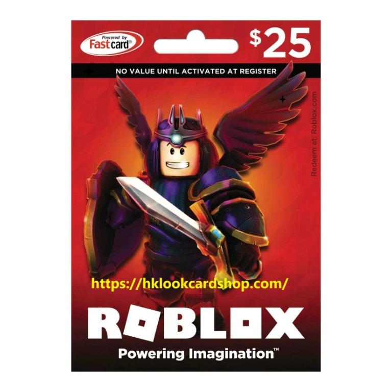 Roblox robux redeem card 50 USD, 興趣及遊戲, 收藏品及紀念品, 明星周邊- Carousell