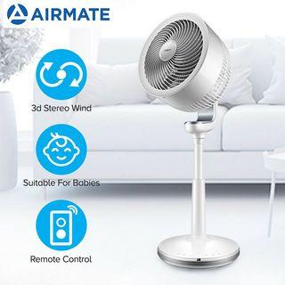 AIRMATE Air Circulating Fan Strong Wind 32 Speed Adjustment with Remote Control Indoor Vertical Turbo Fan For Home Office 220V
