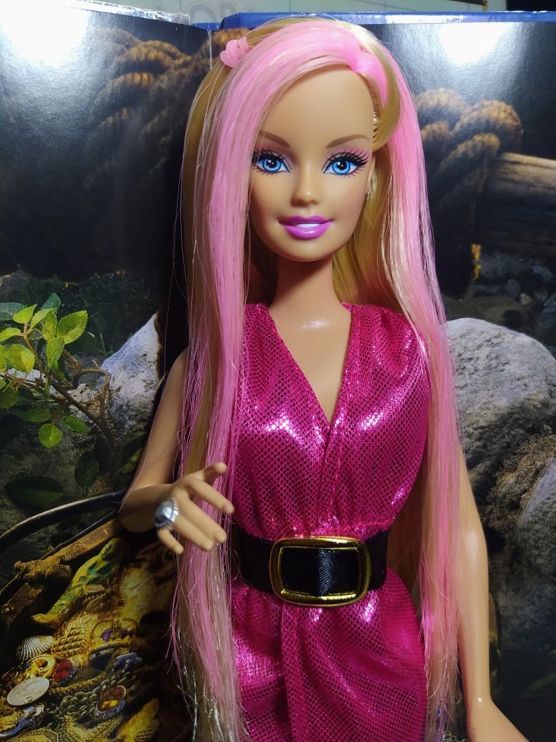 Barbie with purple discount streak in hair