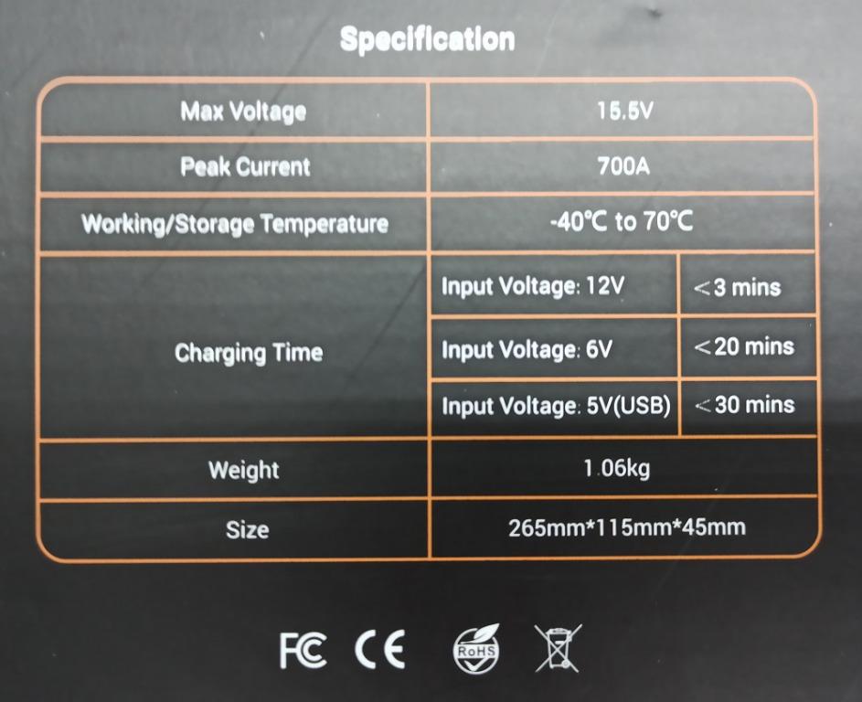 Batteryless Jumpstart Autowit Supercap 2 Lite, Car Accessories