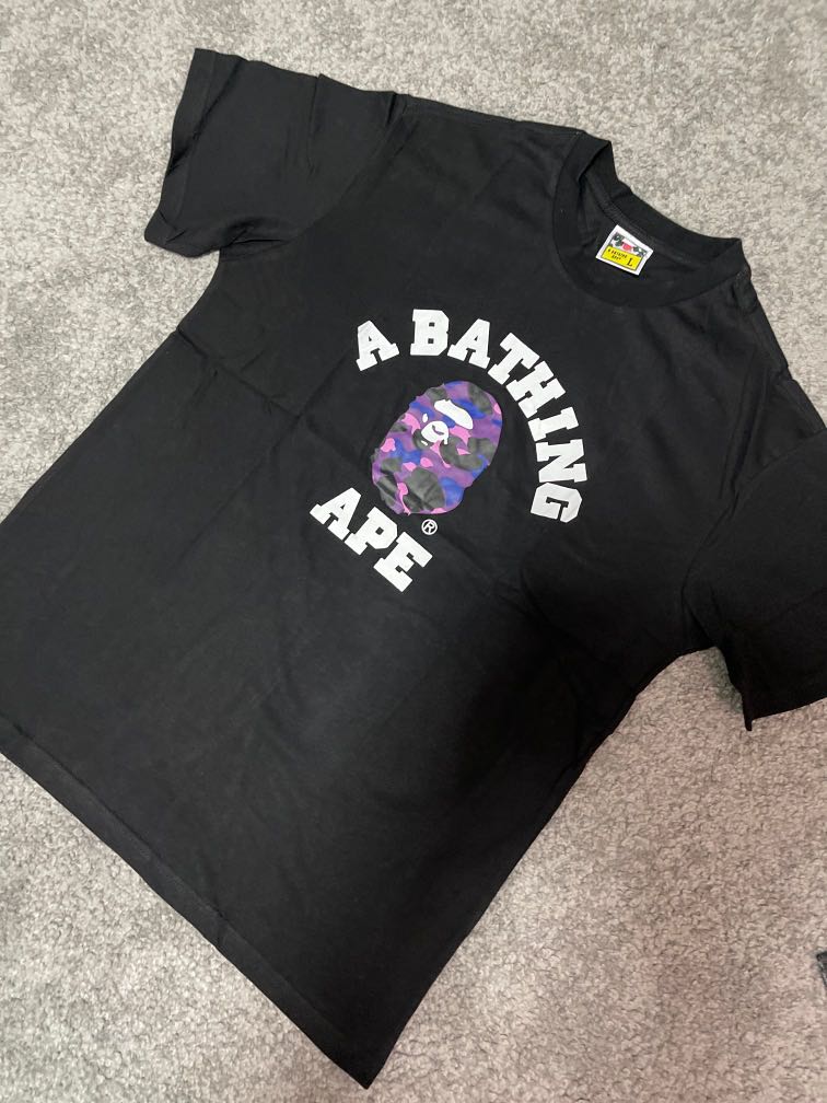 Black Purple Bathing Ape (BAPE) T-Shirt 