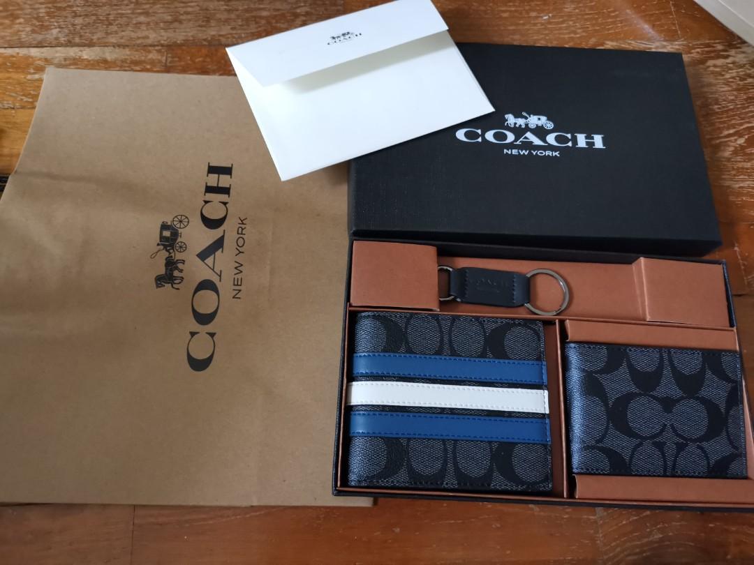 Brand New 3 in 1 Coach Men s Wallet Gift Set