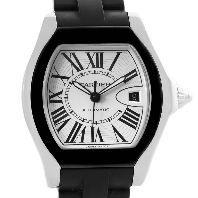 Cartier Roadster S LM Silver Dial Discontined Model Luxury
